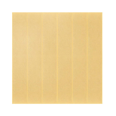 10 Placi Tapet autoadeziv 3D din rasina, 70x70cm, grosime 3mm, Model placi lemn, Crem deschis, 4.9 mp - Diversico