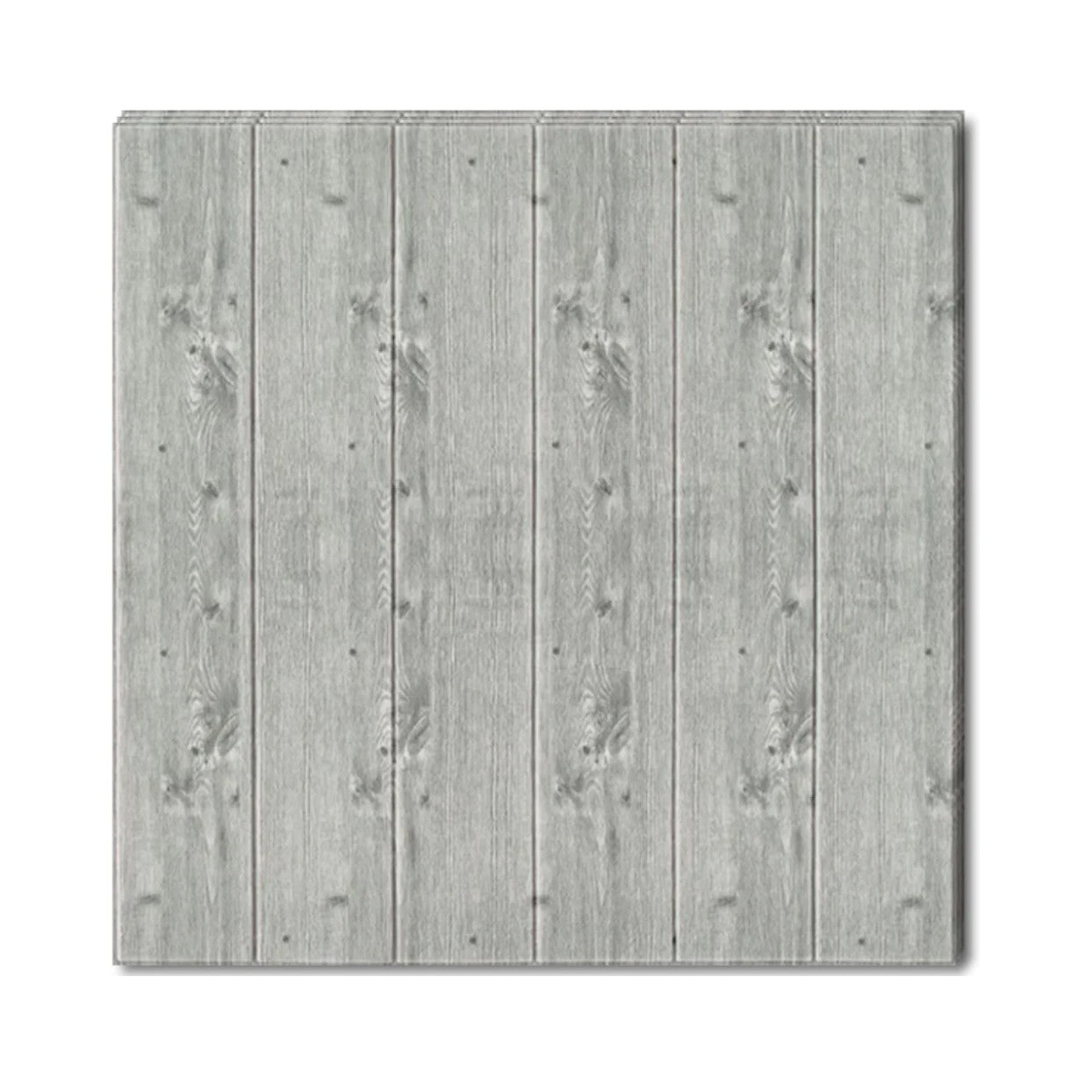 10 Placi Tapet autoadeziv 3D din rasina, 70x70cm, grosime 3mm, Model placi lemn, Gri inchis, 4.9 mp - Diversico