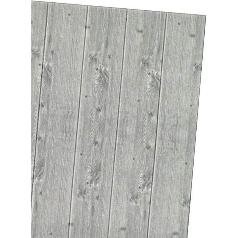 10 Placi Tapet autoadeziv 3D din rasina, 70x70cm, grosime 3mm, Model placi lemn, Gri inchis, 4.9 mp - Diversico