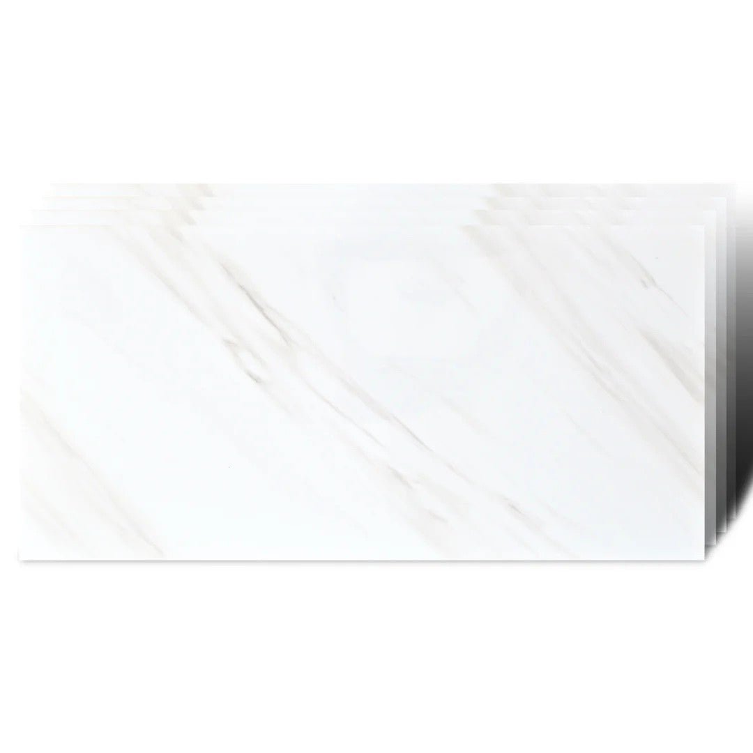 10 Placi Tapet imitatie marmura, Din PVC, 60x30cm, Grosime 2mm, Suprafata 1.8mp, Galben - Diversico