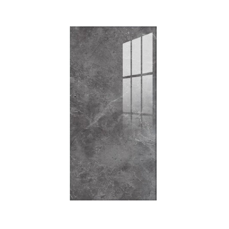 10 Placi Tapet imitatie marmura, Din PVC, 60x30cm, Grosime 2mm, Suprafata 1.8mp, Gri inchis - Diversico
