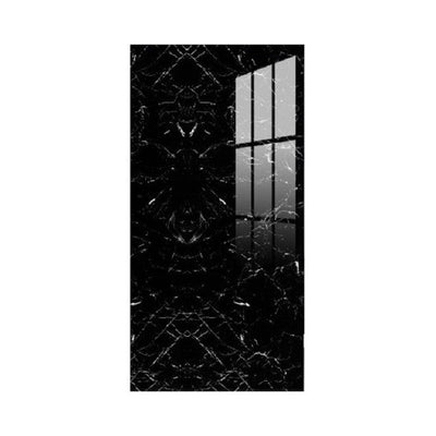 10 Placi Tapet imitatie marmura, Din PVC, 60x30cm, Grosime 2mm, Suprafata 1.8mp, Negru - Diversico