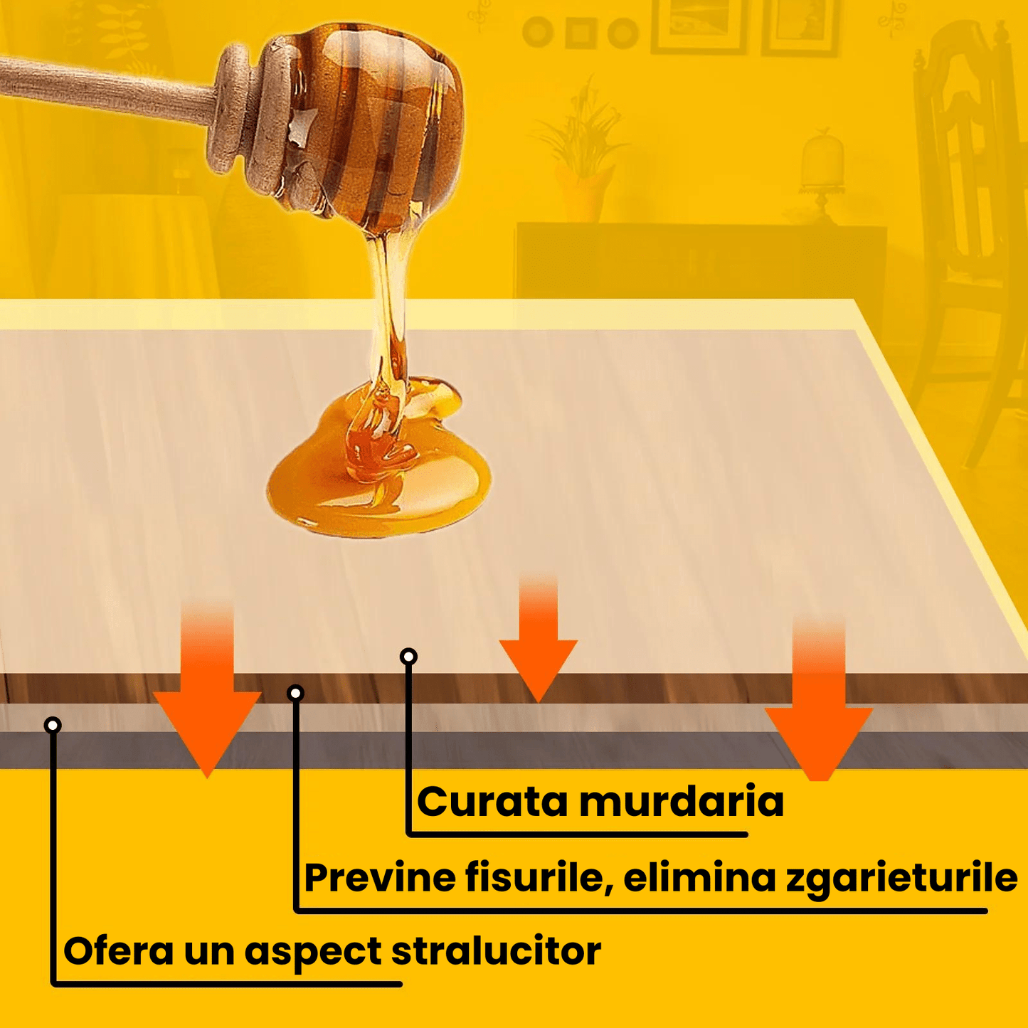1+1 GRATIS: Ceara de albine pentru curatare si lustruire, mobilier si parchet, 80g+80g - Diversico