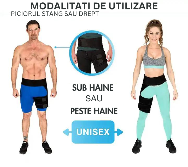 Centura de compresie cu prindere pe 2 zone, universala si reglabila
