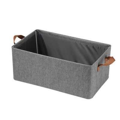 Cos de depozitare pliabil, cu cadru metalic, Capacitate 50 L, 47x35x30cm, Gri - Diversico