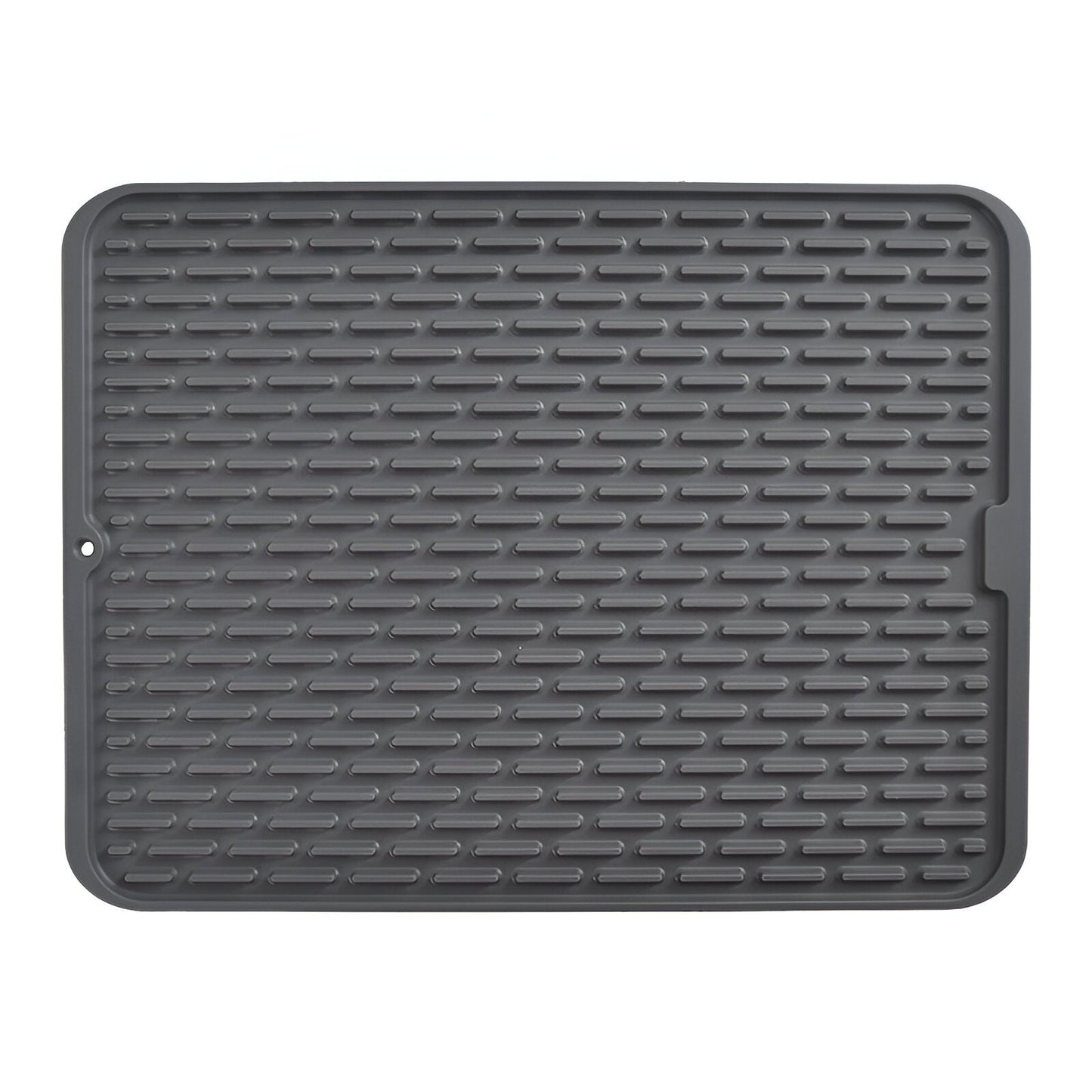 Covoras din silicon pentru scurgerea vaselor, Uz casnic, Rezistent la temperaturi ridicate, Negru, 43x32.5cm - Diversico