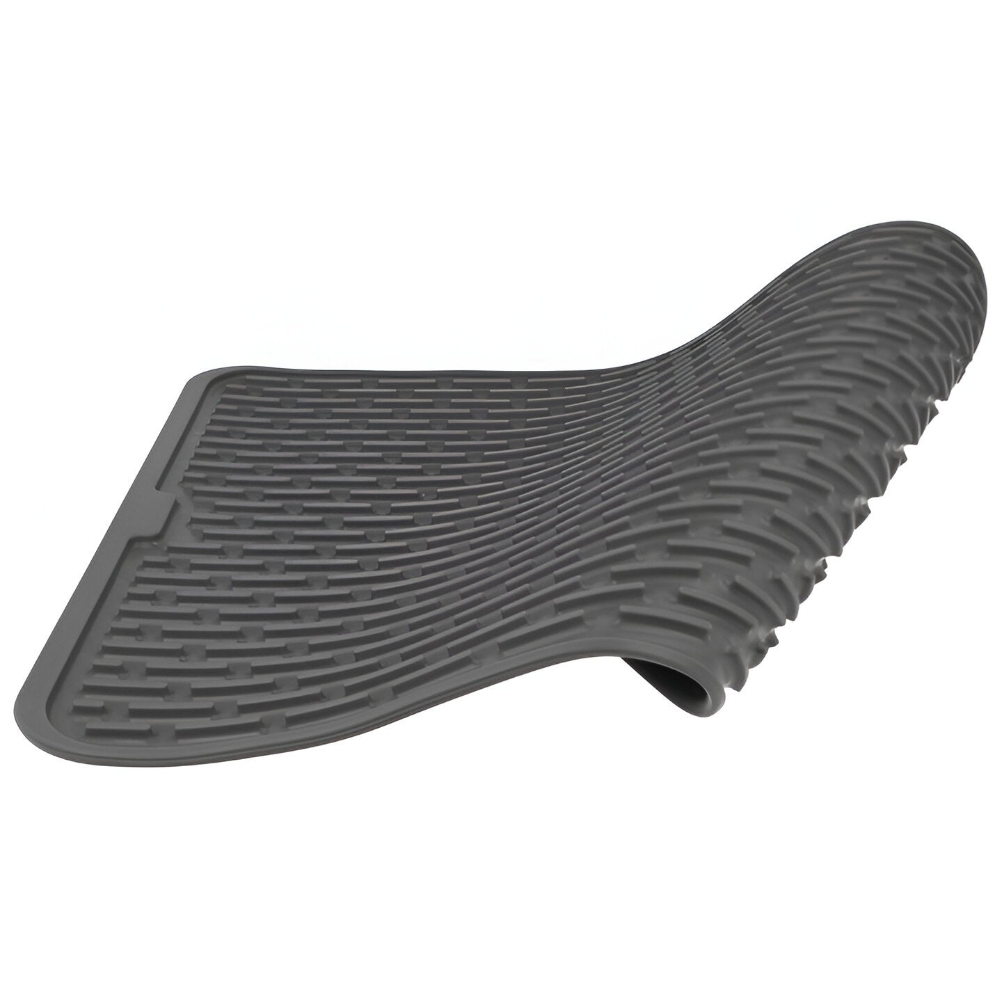 Covoras din silicon pentru scurgerea vaselor, Uz casnic, Rezistent la temperaturi ridicate, Negru, 43x32.5cm - Diversico