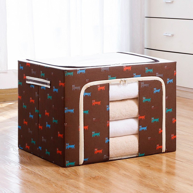 Cutie pliabila premium pentru depozitare cu cadru metalic si ferestre - Diversico