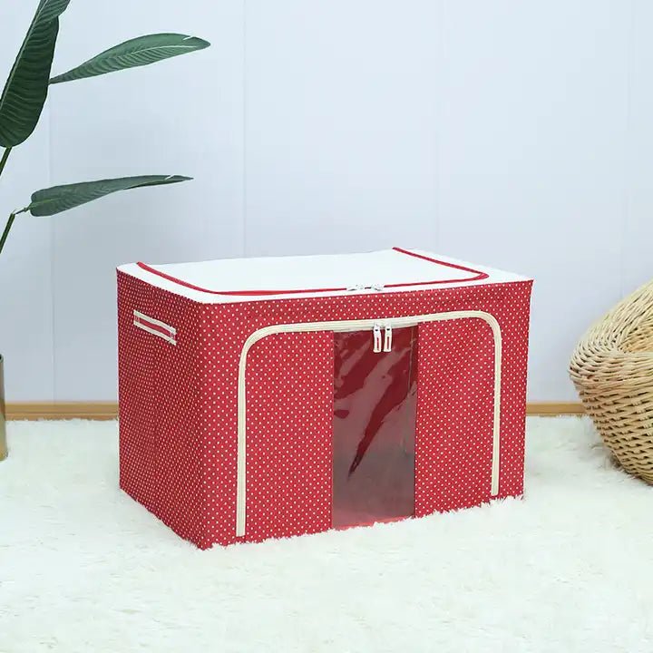 Cutie pliabila premium pentru depozitare cu cadru metalic si ferestre - Diversico