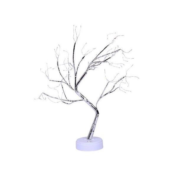 Lampa de veghe in forma de Copac, LED, Alimentare USB sau Baterii, Multicolor - Diversico