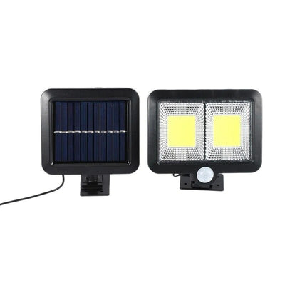 Lampa solara cu senzor de miscare, 2 grile, 108 COB LED, 2400 Lumeni, IP65 - Diversico