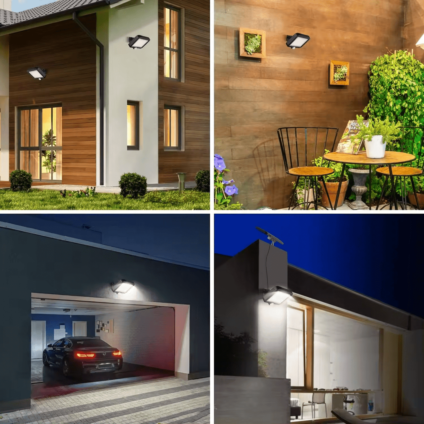 Lampa solara cu senzor de miscare, 2 grile, 108 COB LED, 2400 Lumeni, IP65 - Diversico