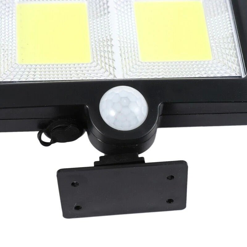 Lampa solara cu senzor de miscare, 2 grile, 108 COB LED, 2400 Lumeni, IP65 - Diversico