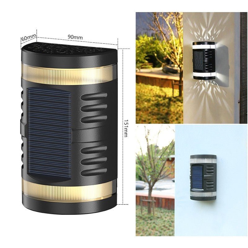 Lampa solara decorativa cu lumina bidirectionala, IP65, ABS, Alb rece - Diversico