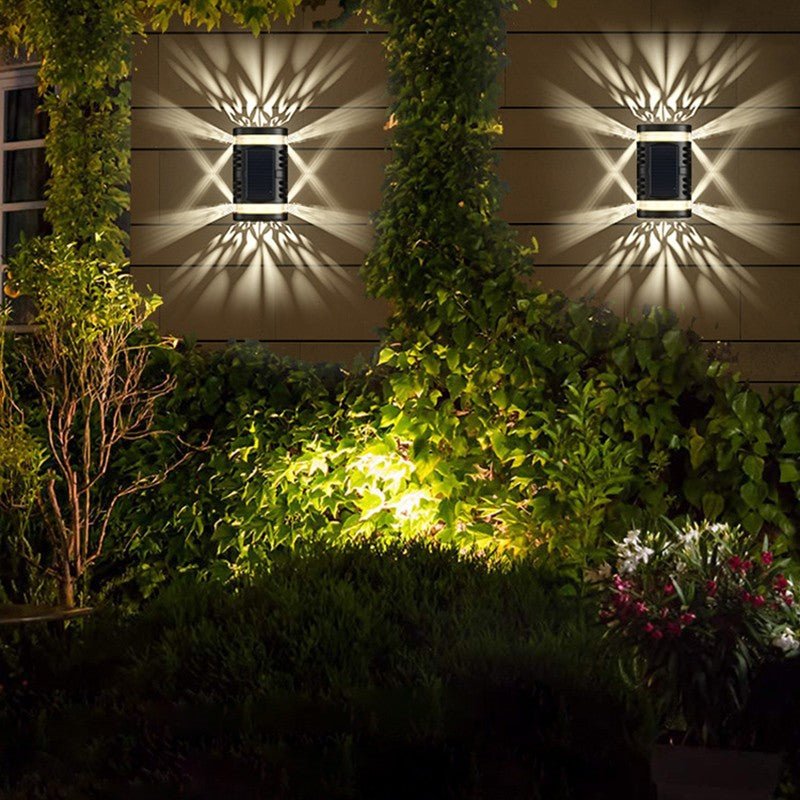 Lampa solara decorativa cu lumina bidirectionala, IP65, ABS, Alb rece - Diversico