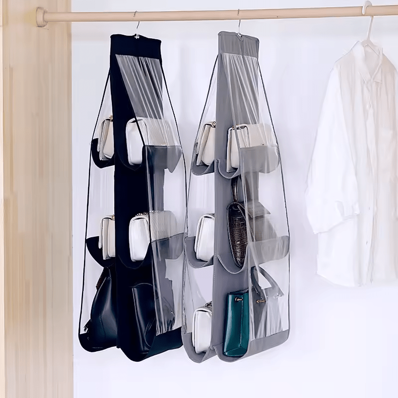Organizator pentru genti cu 6 compartimente, Suspendabil, 85x36cm, Gri - Diversico