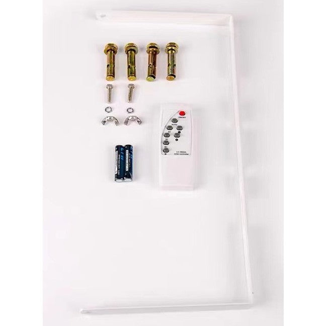 Proiector LED/Lampa solara de exterior, Rezistent la Apa, cu Panou Solar, cu Telecomanda, 2 moduri de iluminat, kit montaj inclus, Alb Rece, 30W