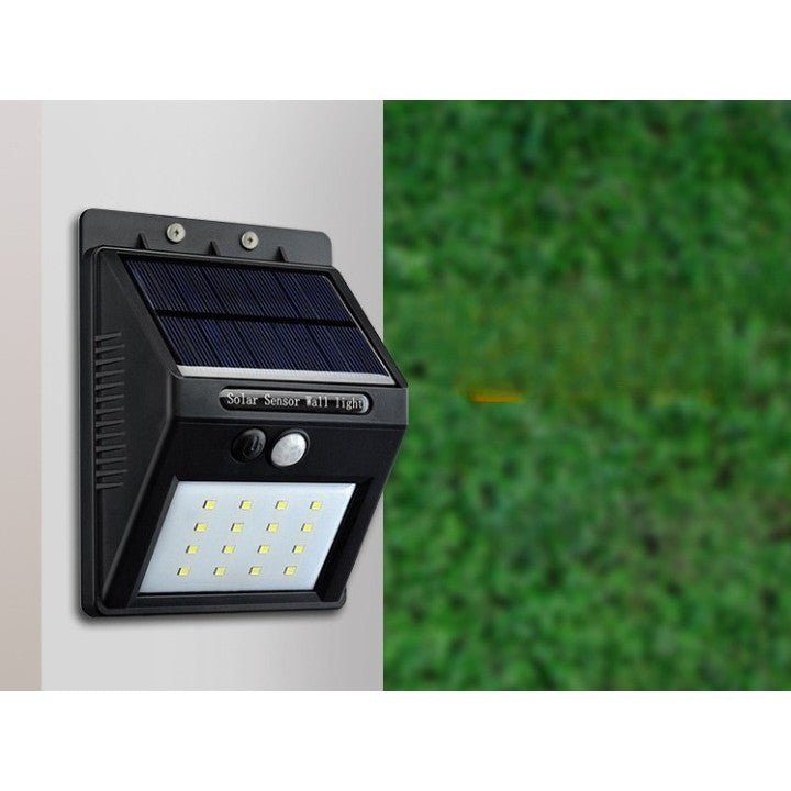 Set 4 Lampi Solare cu senzor de miscare, pentru exterior, 20 LED - Diversico