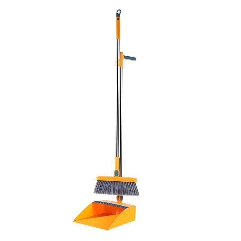 Set Matura si Faras cu coada, dinti de pieptene pentru curatare matura, rotativ, pliabil, otel inoxidabil, Portocaliu - Diversico