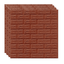 10 Placi Tapet autoadeziv 3D din polietilena, 70x77cm, grosime 3mm, Model caramida, Maro deschis, 5.3mp - Diversico