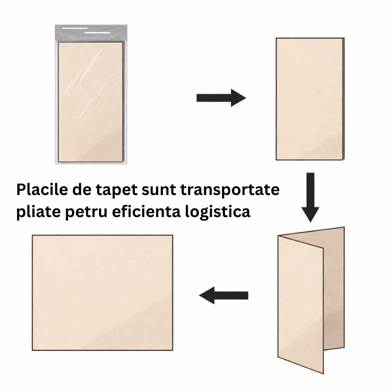 10 Placi Tapet autoadeziv 3D din polietilena, 70x77cm, grosime 3mm, Model caramida, Negru, 5.3mp
