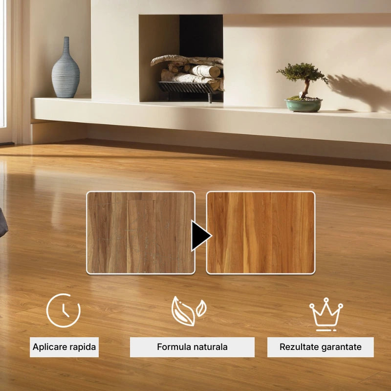 1+1 GRATIS: Ceara de albine lichida pentru lustruire si curatare mobilier si parchet, 80g+80g