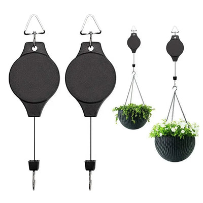 Set 2 Scripete reglabile pentru ghivece, 90cm lungime maxima, capacitate maxima 10kg