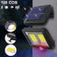 Lampa solara cu senzor de miscare, 2 grile, 108 COB LED, 2400 Lumeni, IP65