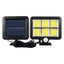 Lampa solara cu senzor de miscare, 6 grile, 40W, 120 COB LED, 1200 Lumeni, IP65