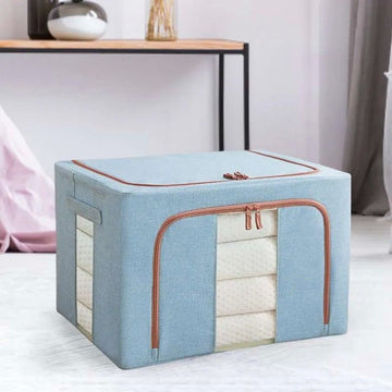 Cutie pliabila premium pentru depozitare cu cadru metalic si ferestre - Diversico