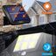 Lampa solara cu senzor de miscare, 6 grile, 40W, 120 COB LED, 1200 Lumeni, IP65