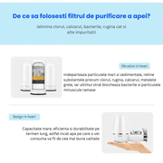 Filtru de purificare a apei, pentru robinet, prindere universala - Diversico