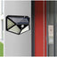 Lampa cu incarcare solara pentru exterior, 100 LED cu distanta de inductie, montaj pe perete, fara cabluri, cu 4 fete