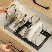 Organizator reglabil pentru, tigai, capace, vase, ajustabilitate 30.5 - 56cm x 20.4cm - Diversico