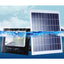 Proiector LED/Lampa solara de exterior, Rezistent la Apa, cu Panou Solar, cu Telecomanda, 2 moduri de iluminat, kit montaj inclus, Alb Rece, 30W
