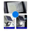 Proiector LED/Lampa solara de exterior, Rezistent la Apa, cu Panou Solar, cu Telecomanda, 2 moduri de iluminat, kit montaj inclus, Alb Rece, 30W